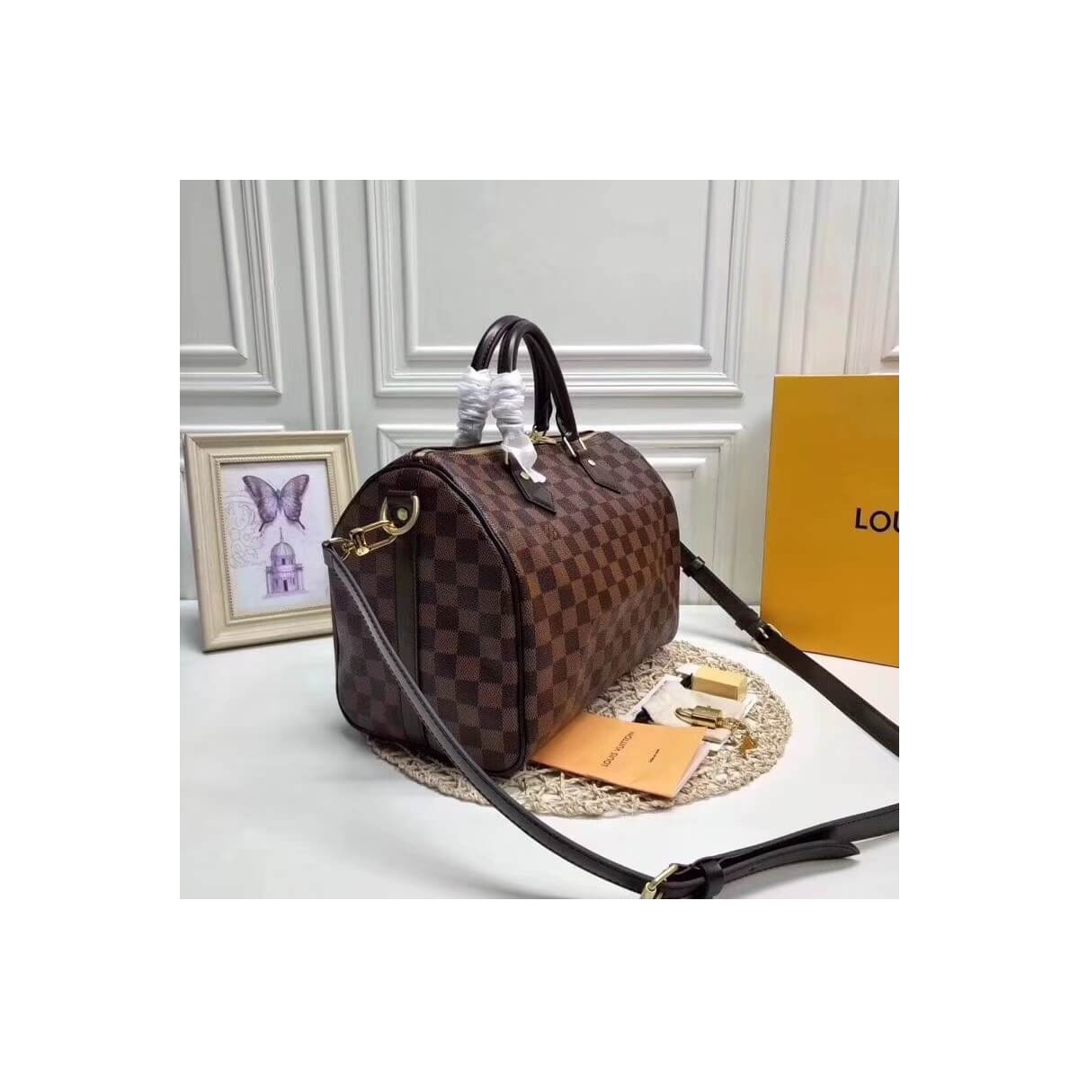 Louis Vuitton Damier Ebene Speedy Bandouliere 30 N41367