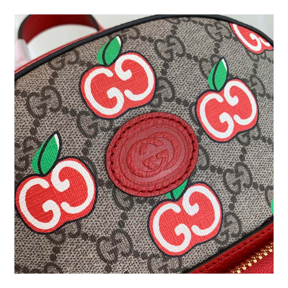 Gucci GG Apple Print Small Backpack 601296