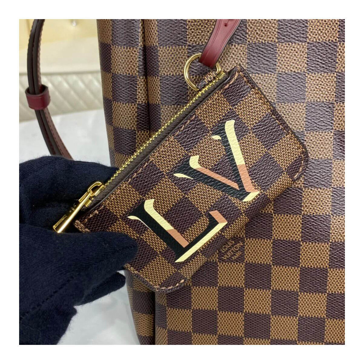 Louis Vuitton Damier Belmont MM N60293 N60294