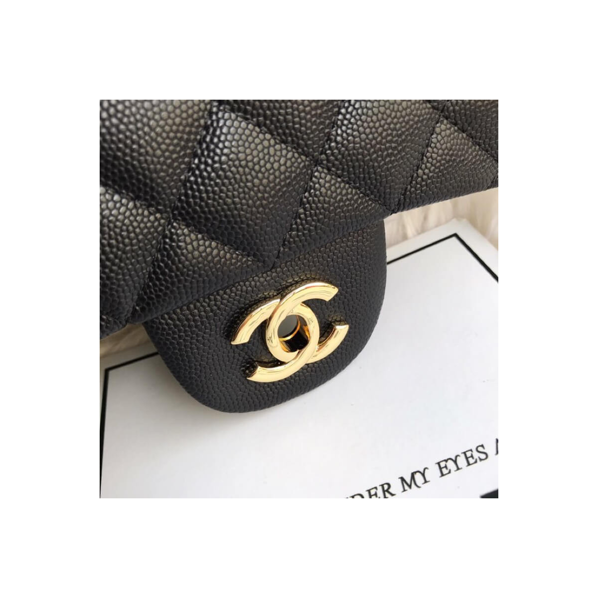 Chanel Caviar Calfskin 20cm Classic Flap Bag 1116 Black