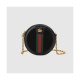 Gucci Suede Ophidia Mini Round Shoulder Bag 550618