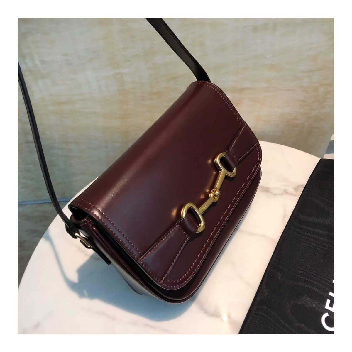 Celine Medium Crecy Bag In Satinated Calfskin 191373