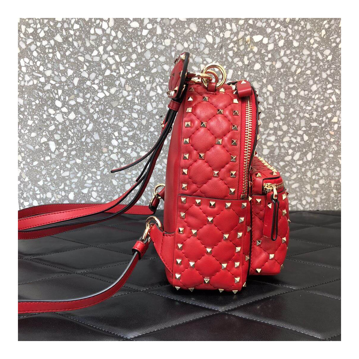 Valentino Garavani Rockstud Spike Mini Backpack 0630J