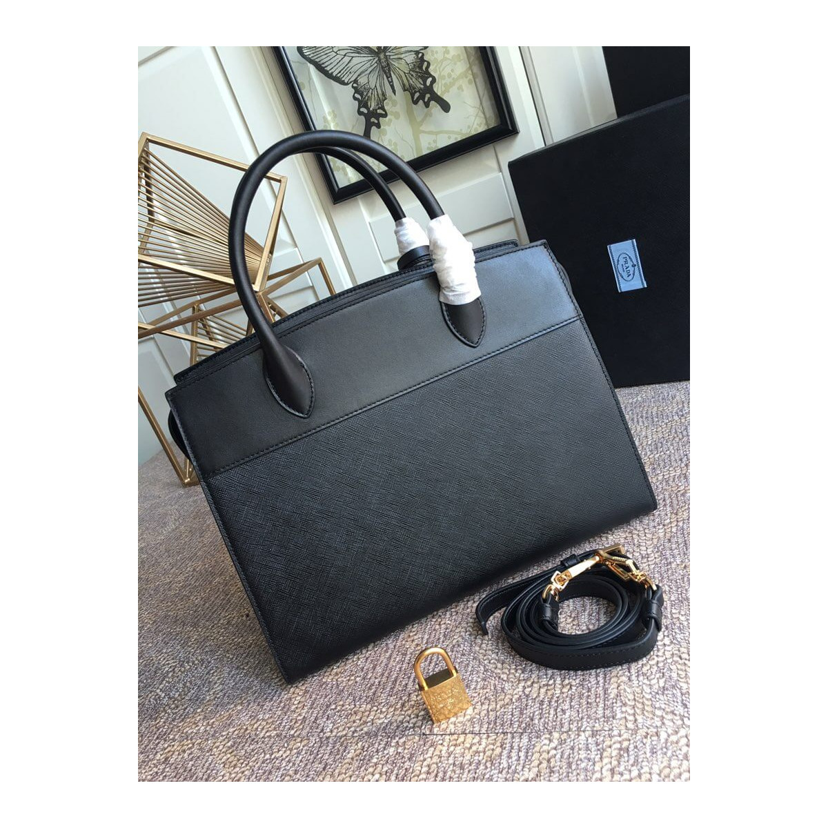 Prada Saffiano Leather Esplanade Bag 1BA047