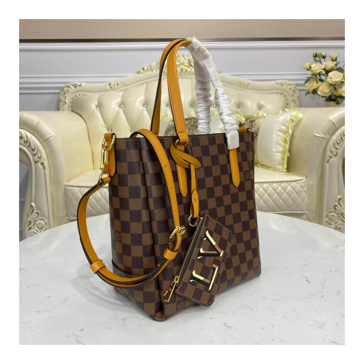 Louis Vuitton Damier Belmont PM N60297 N60348