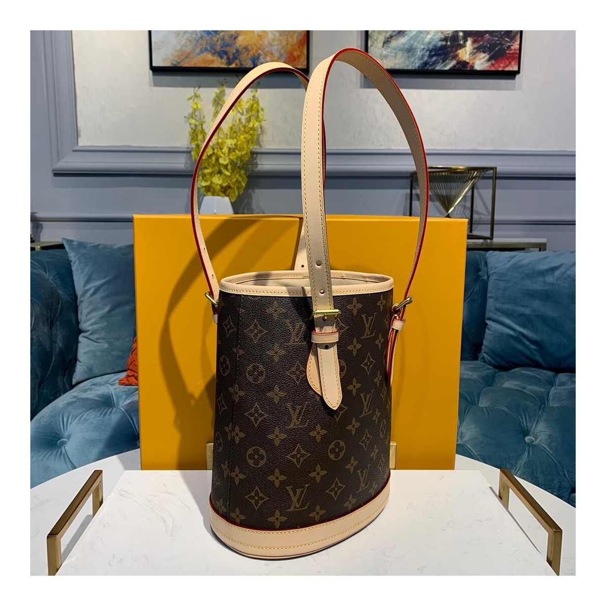 Louis Vuitton Monogram Petit Bucket M42238