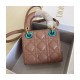 Christian Dior Micro Lady Dior Bag Cannage Lambskin S0856