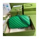 Gucci GG Marmont Small Shoulder Bag 447632 Green and Emerald Leather