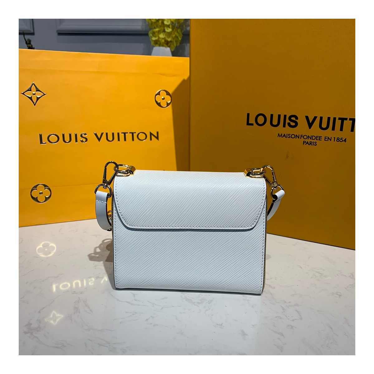 Louis Vuitton Twist PM And Twisty M55685 White/Gold