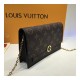 Louis Vuitton Monogram Canvas Flore Chain Wallet M67404 M67405