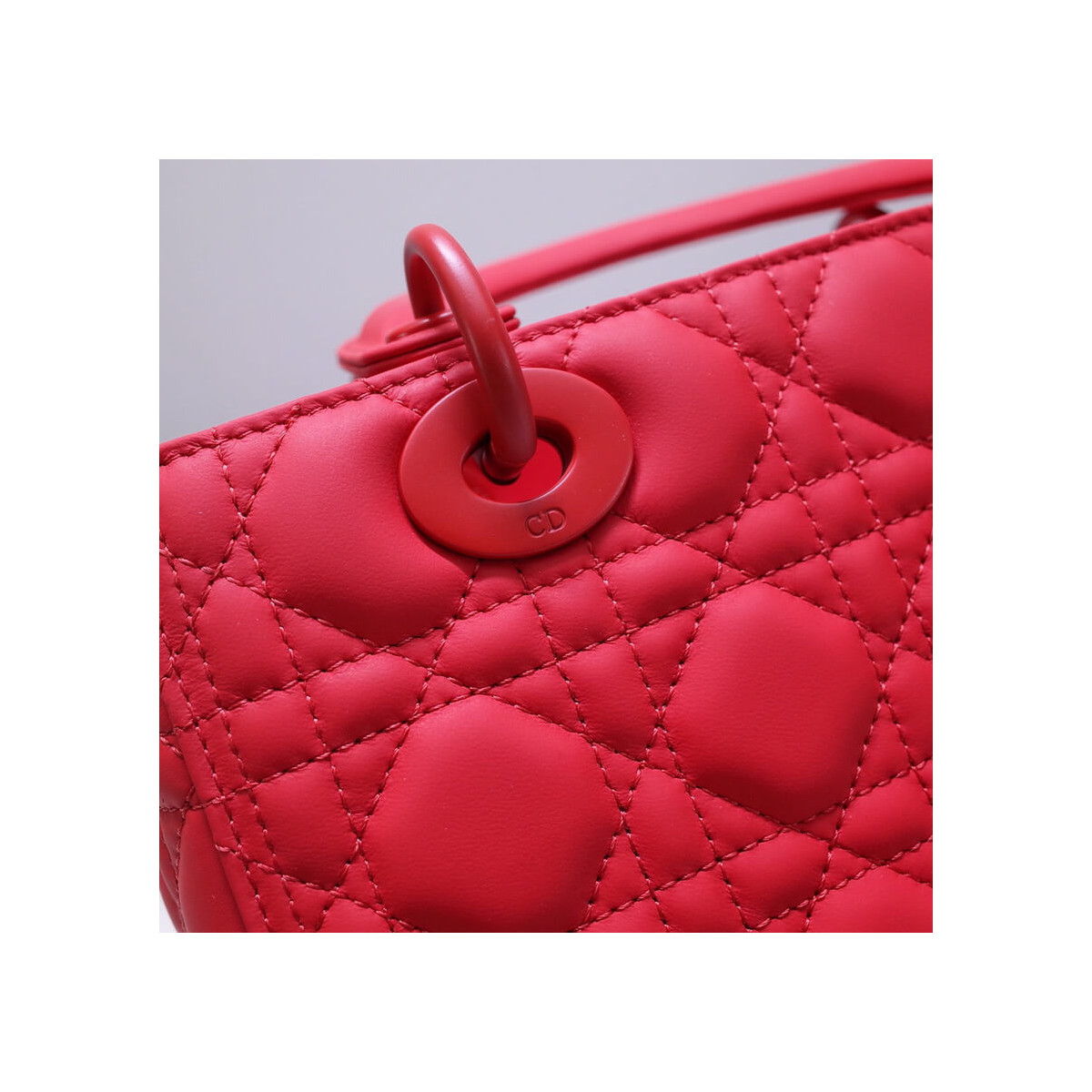 Dior Medium Lady Dior Bag in Ultramatte Cannage Calfskin M0565