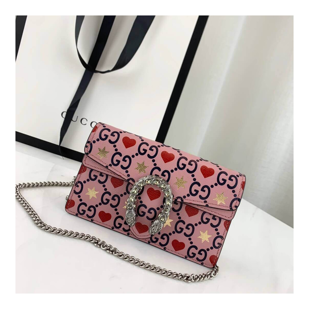 Gucci Valentine&#039;s Day Exclusive Dionysus Super Mini Bag 476432