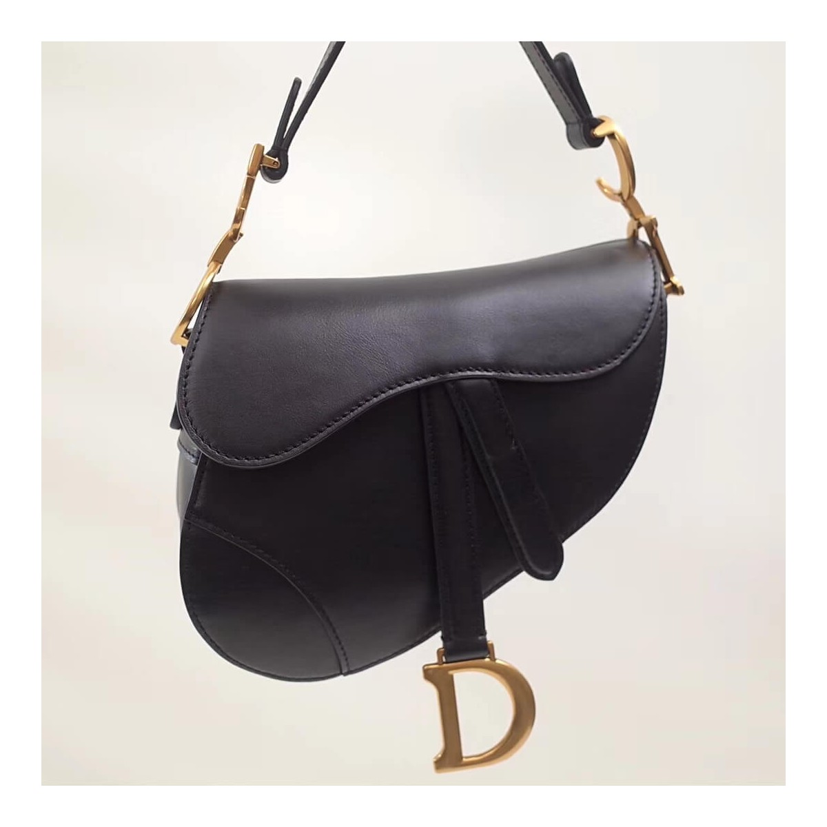 Christian Dior Smooth Calfskin Mini Saddle Bag M0447