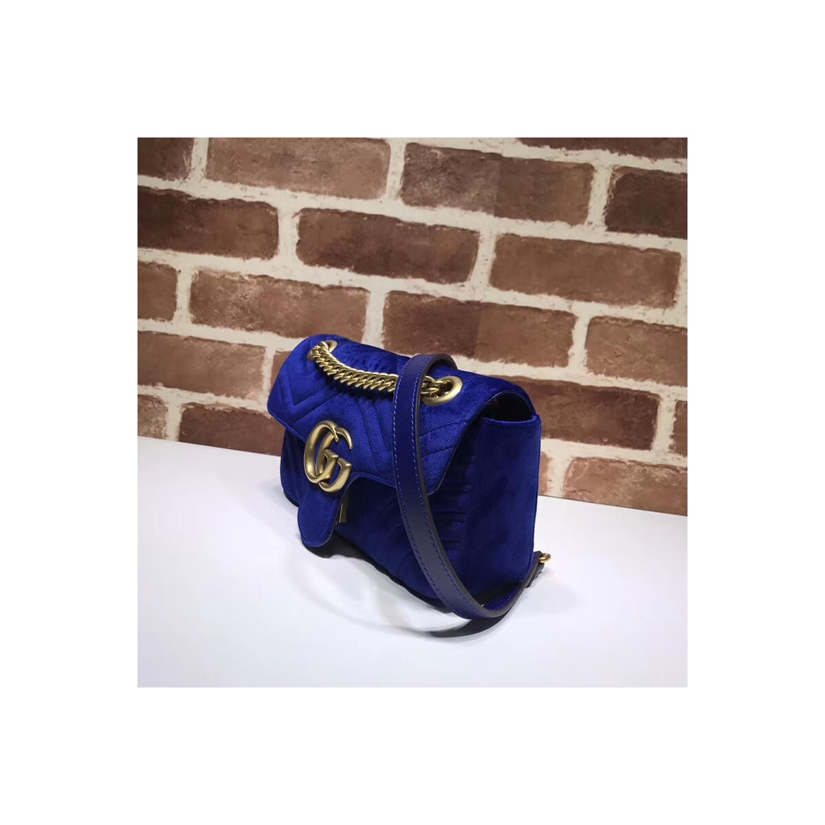 Gucci GG Marmont Velvet Shoulder Bag 446744