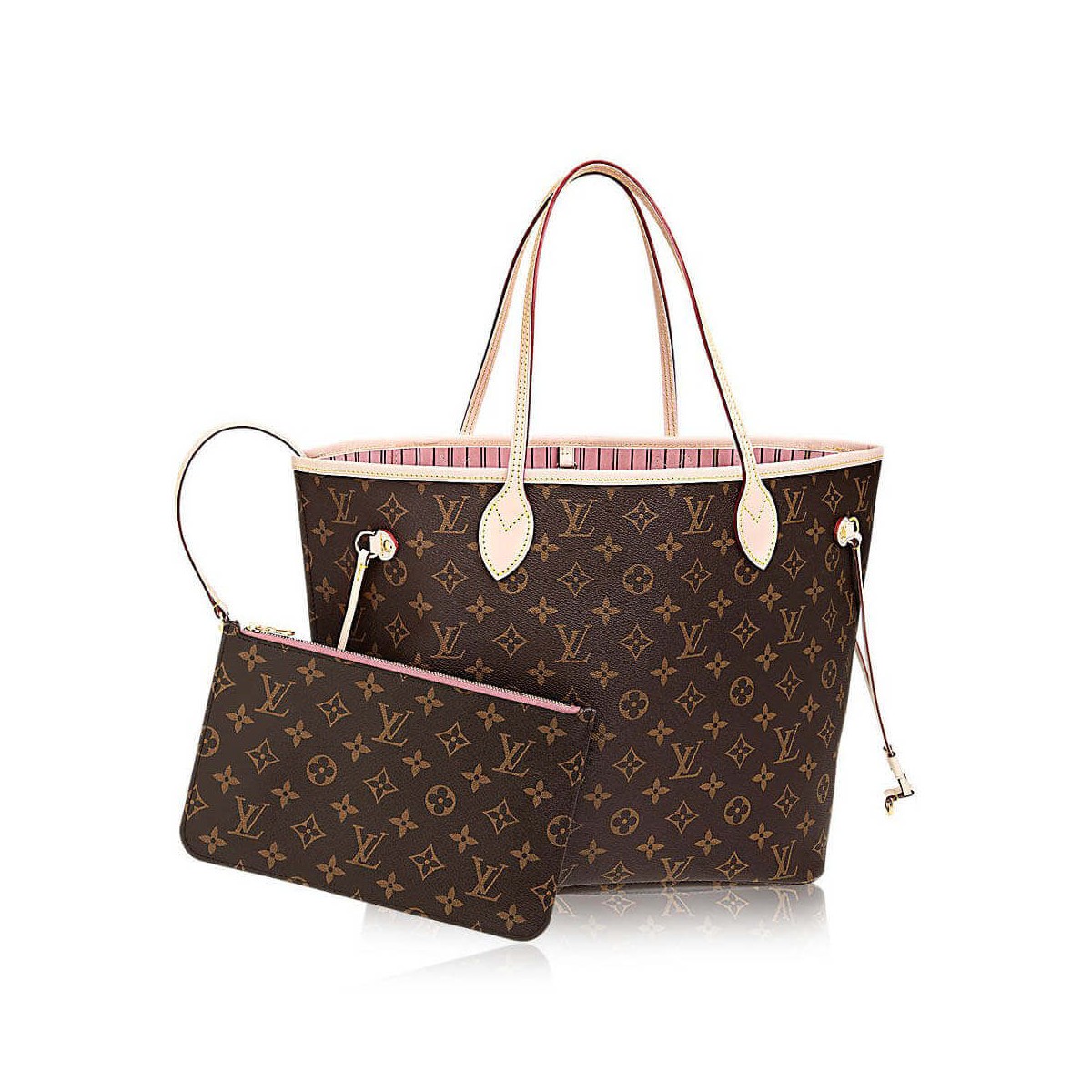 Louis Vuitton Monogram Canvas Neverfull MM M50366 Pink