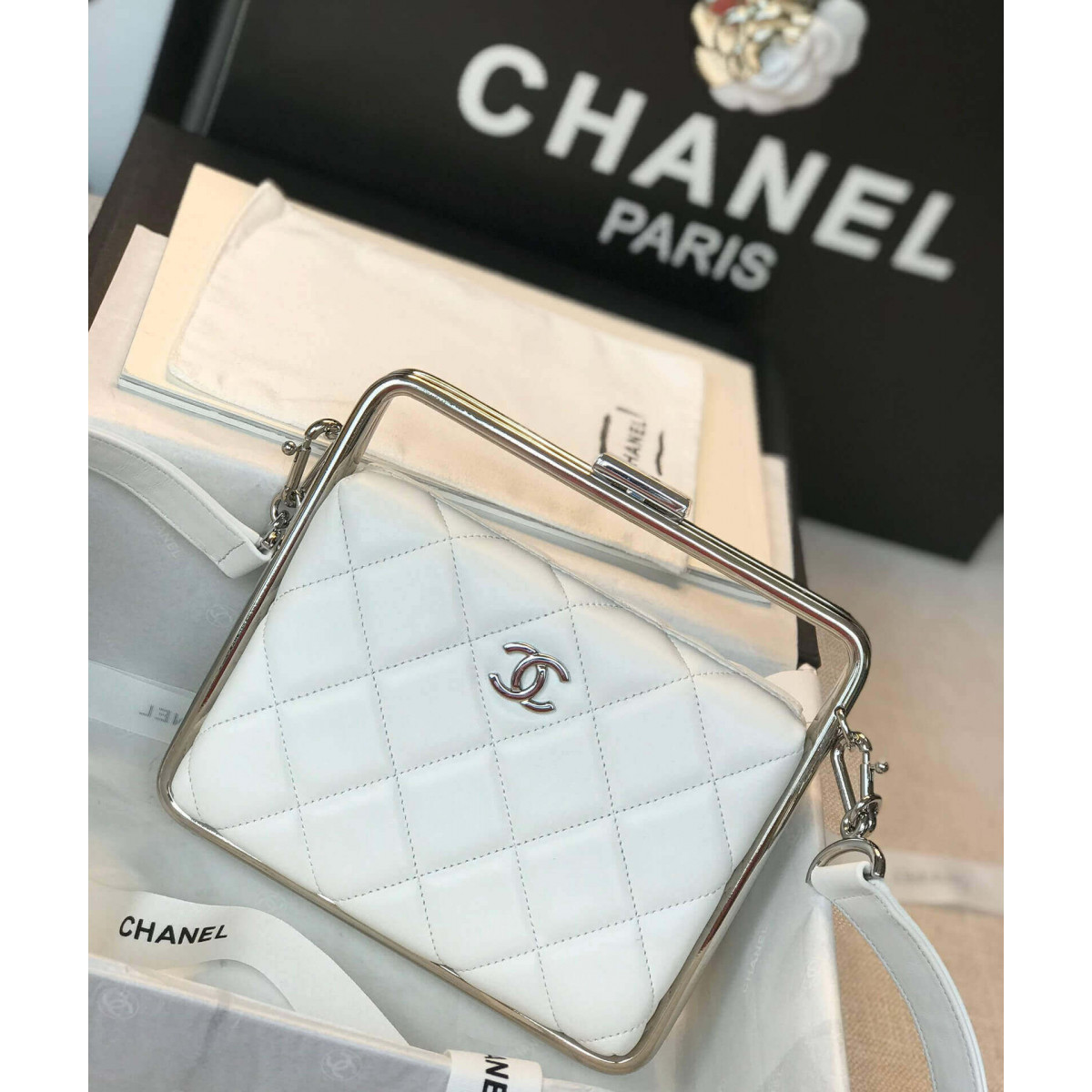 Chanel Lambskin Clutch AS1732