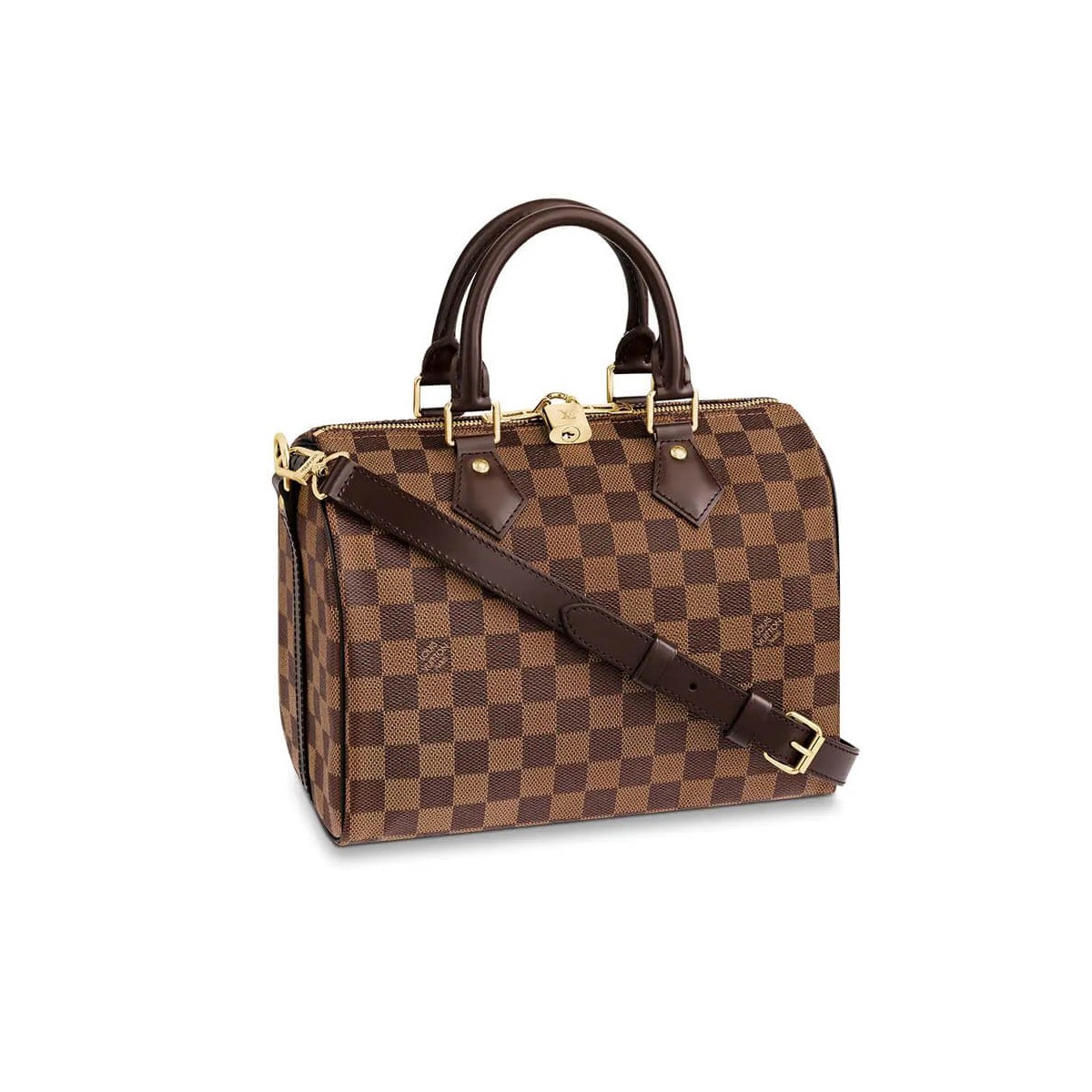 Louis Vuitton Damier Ebene Canvas Speedy Bandouliere 25 N41368