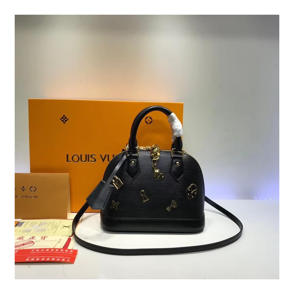 Louis Vuitton Epi Leather Alma BB M52884 M52885