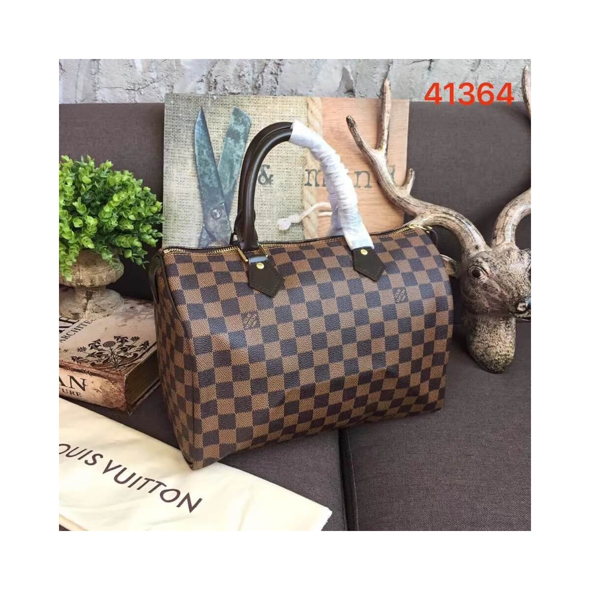 Louis Vuitton Damier Ebene Canvas Speedy 30 N41364