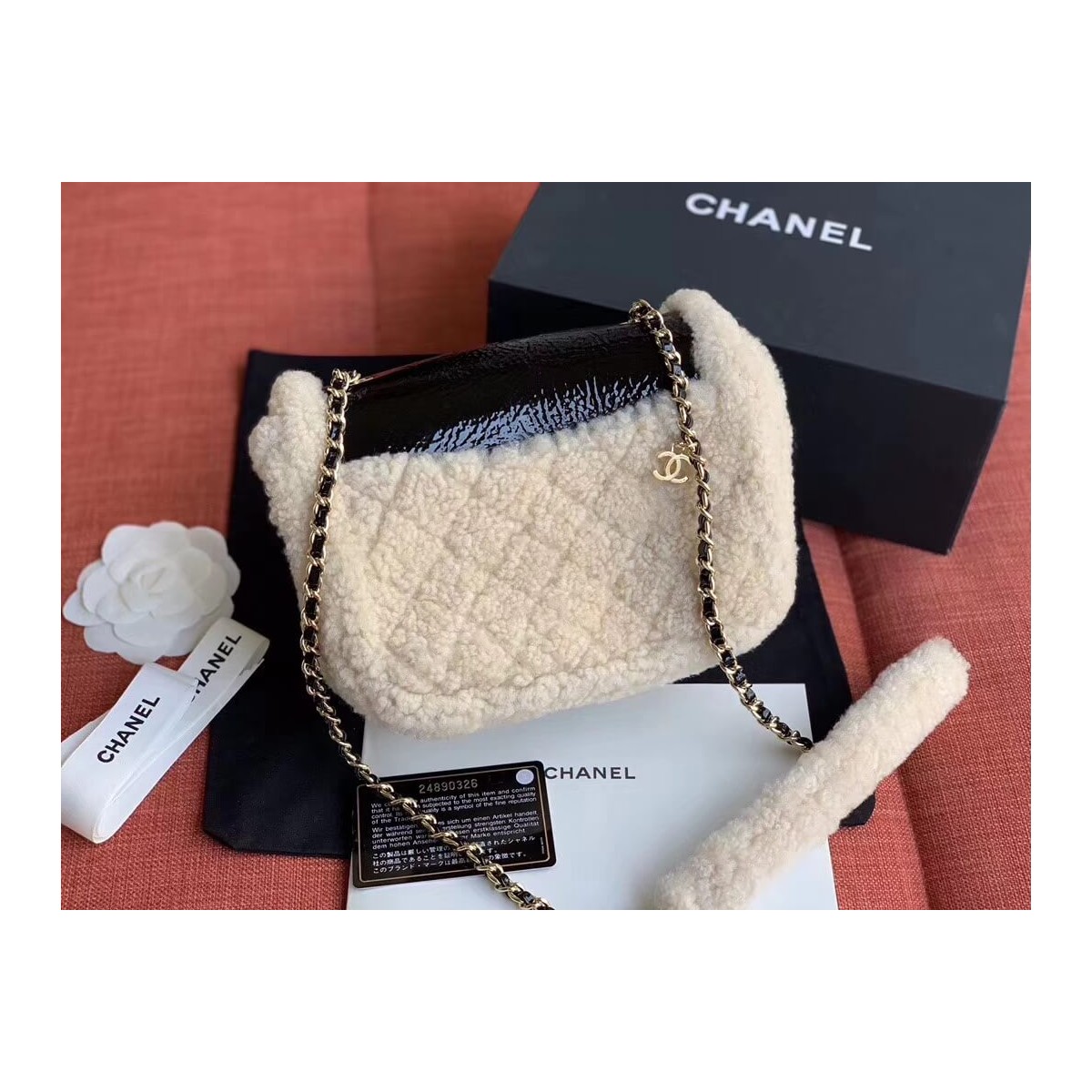 Chanel Sheepskin CC Flap Bag AS0321