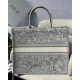 Christian Dior Book Tote Grey Toile De Jouy Bag M1286