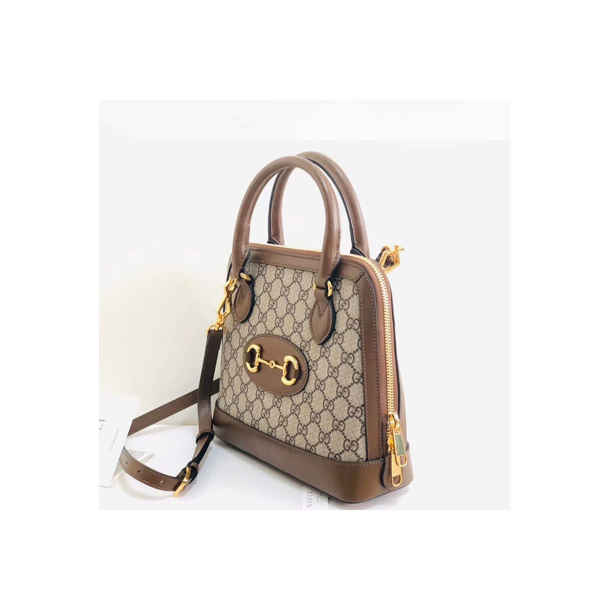 Gucci 1955 Horsebit GG Supreme Small Top Handle Bag 621220