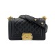 Chanel Le Boy Bag 20cm A67085 Black Caviar Leather