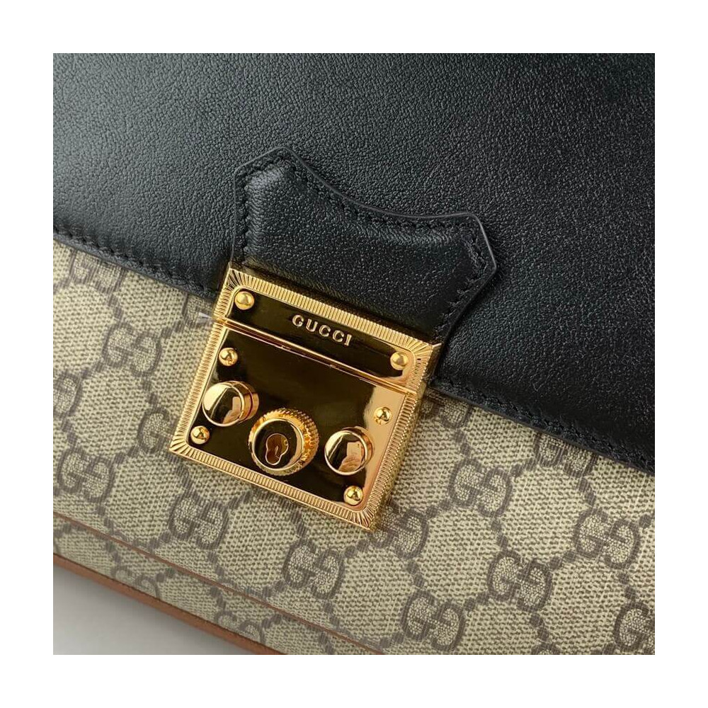 Gucci Padlock Small Shoulder Bag in GG Supreme Canvas 644527