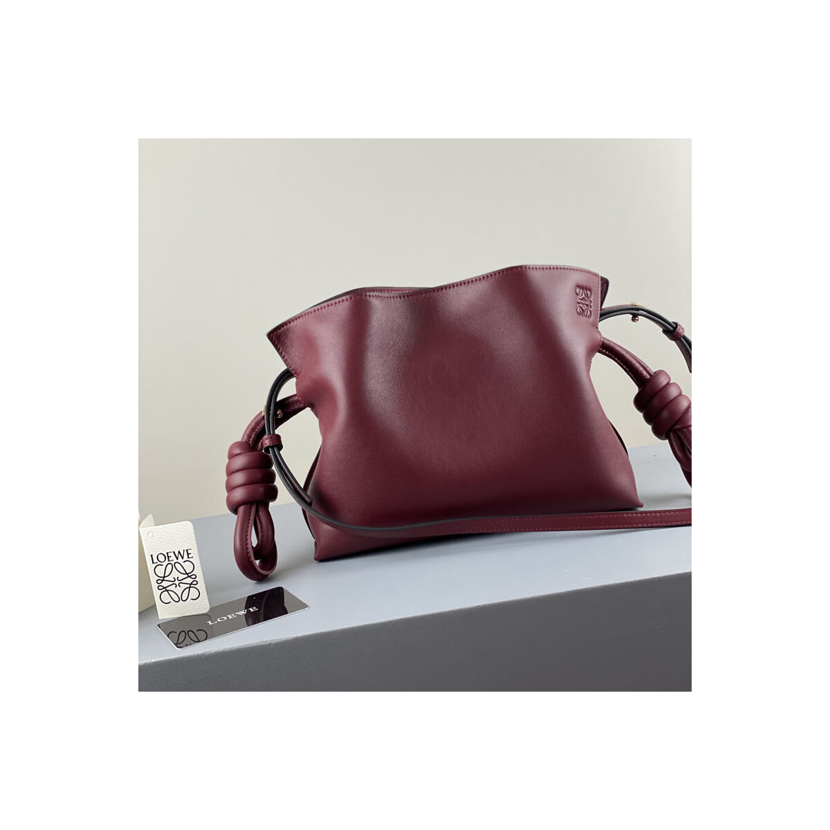 Loewe Mini Flamenco Clutch Bag in Nappa Calfskin