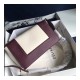 Celine Frame Medium Shoulder Bag 180263 Burgundy/White