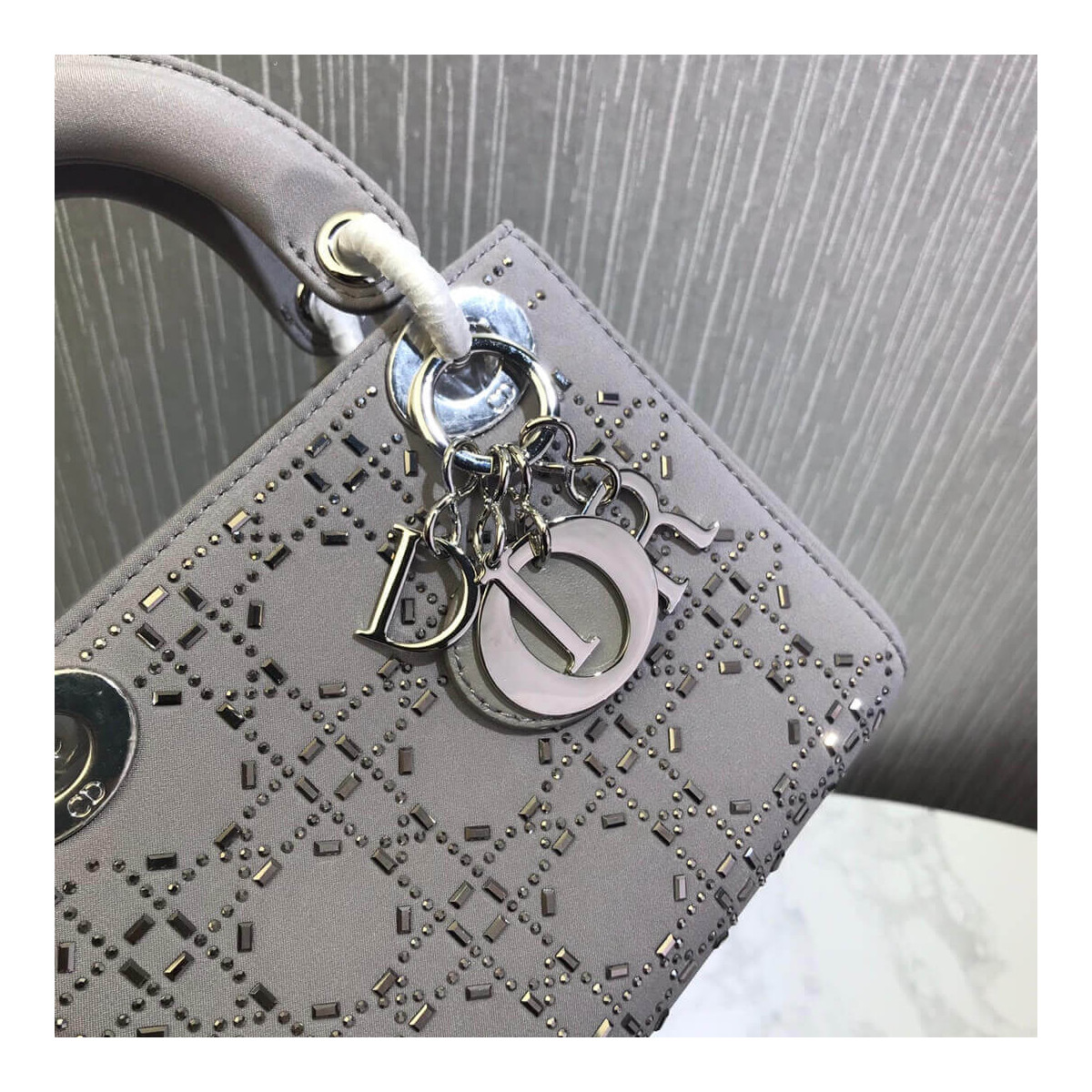 Christian Dior Rhinestones Mini Lady Dior Bag M0500