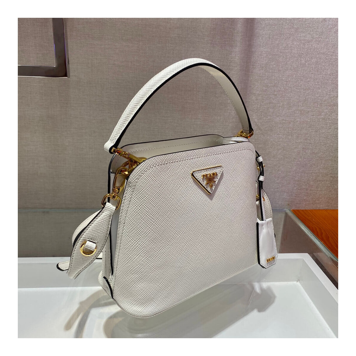 Prada Matinée Micro Saffiano Leather Bag 1BA286