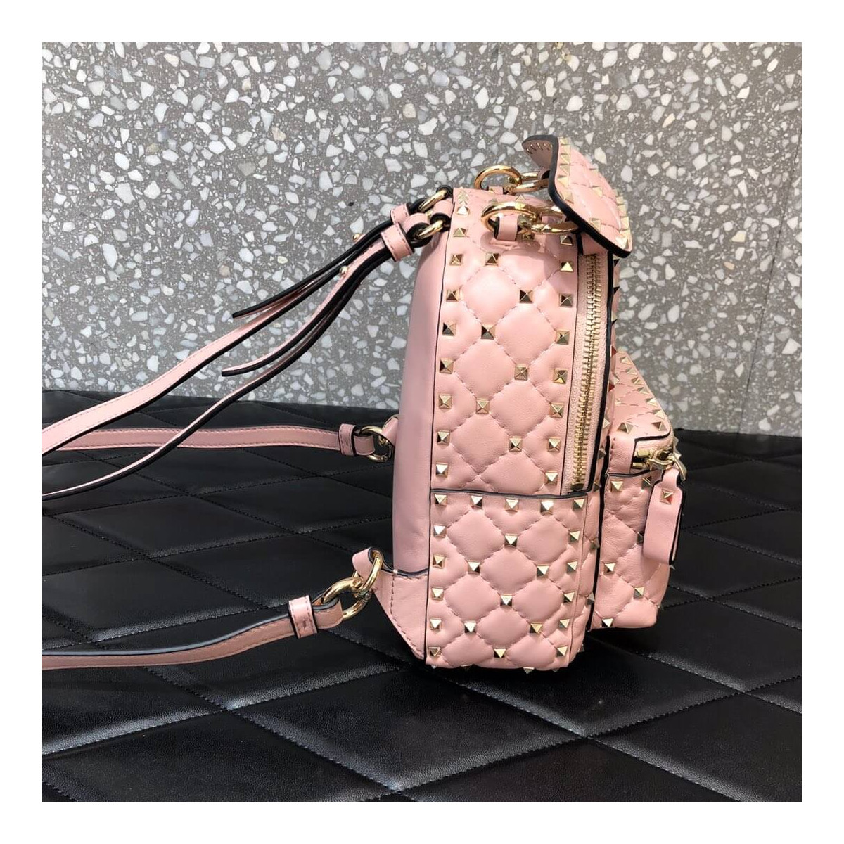 Valentino Garavani Rockstud Spike Mini Backpack 0630J