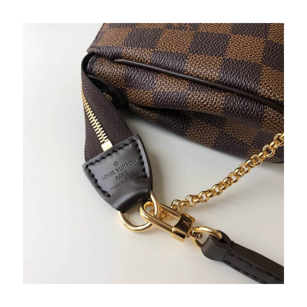 Louis Vuitton Damier Ebene Canvas Eva Clutch N55213