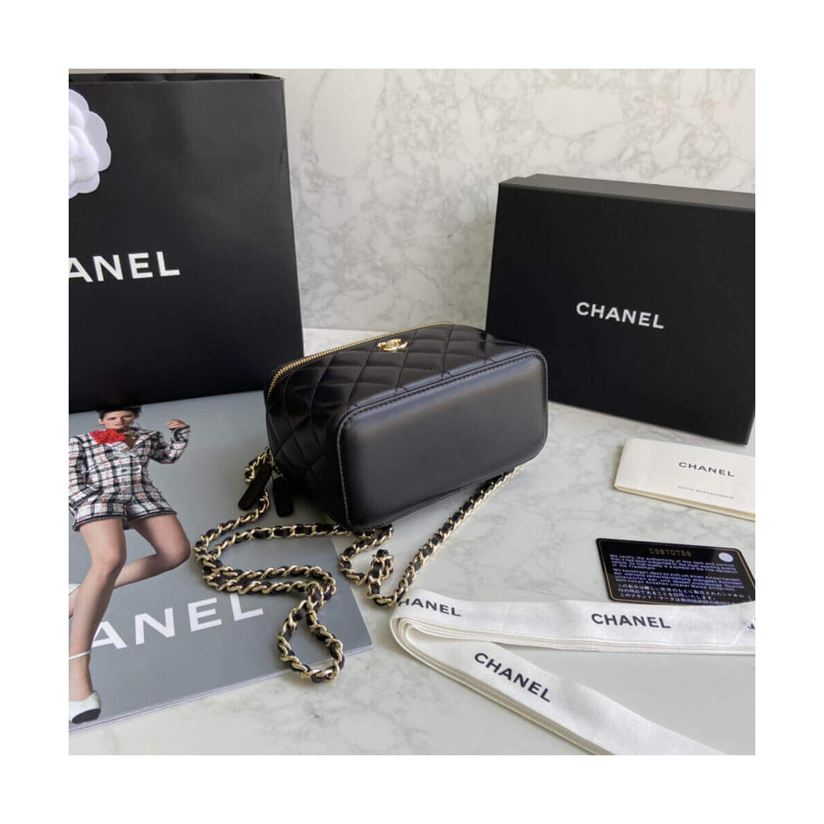 Chanel Mini Vanity Case With Chain AP1472