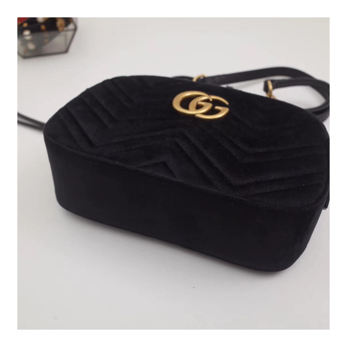 Gucci GG Marmont Velvet Small Shoulder Bag 447632