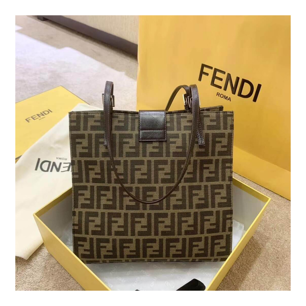 Fendi Vintage Zucca Shoulder Bag H014