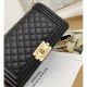 Chanel Le Boy Bag 25cm A67086 Black Caviar Leather