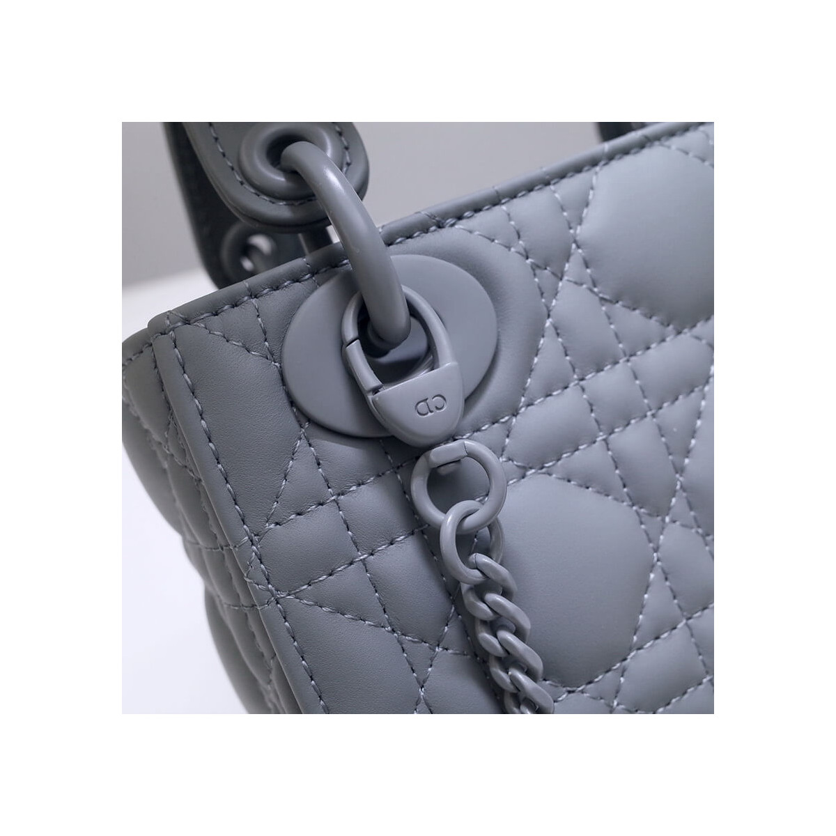 Dior Mini Lady Dior Bag in Ultramatte Cannage Calfskin M0505