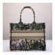 Christian Dior Small Book Tote In Embroidered Canvas M1296