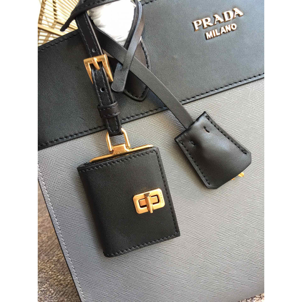 Prada Saffiano Leather Esplanade Bag 1BA047