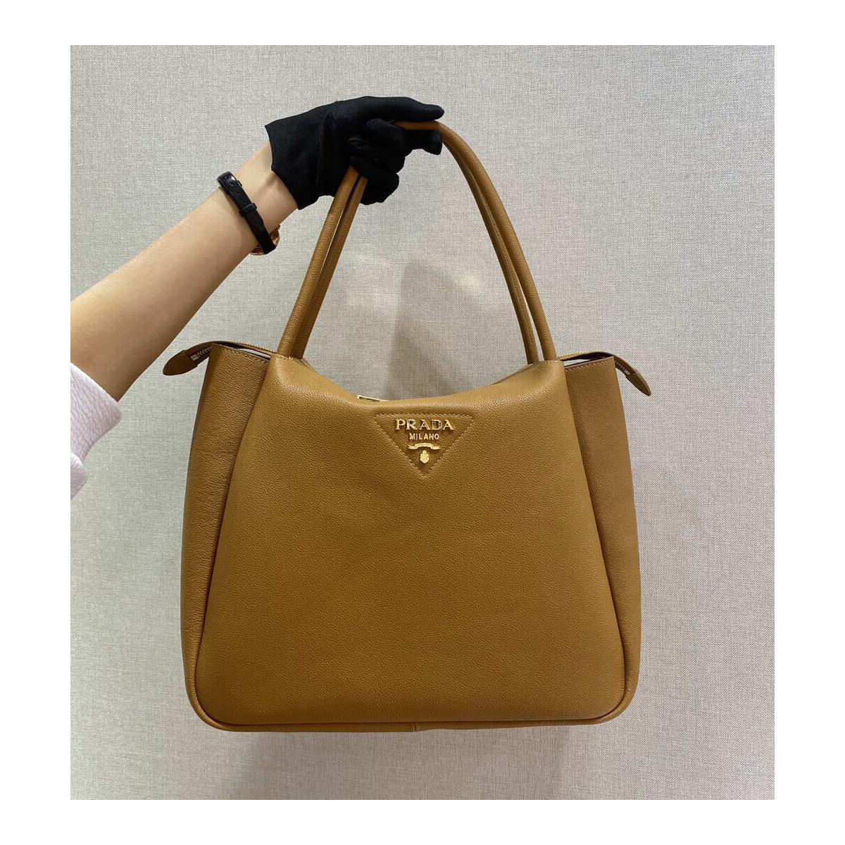 Prada Deerskin Leather Tote Bag 1BC142