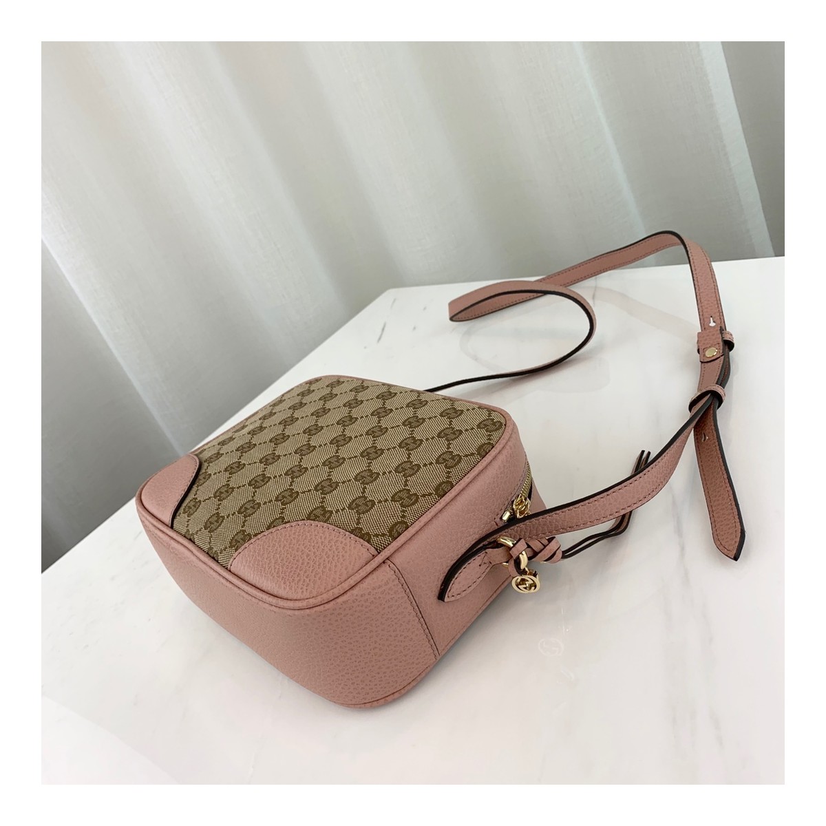 Gucci Bree Original GG Canvas Mini Messenger Bag 387360