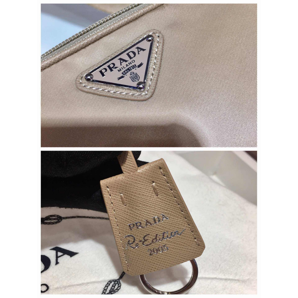 Prada Nylon and Saffiano Leather Camera Bag 1BH017