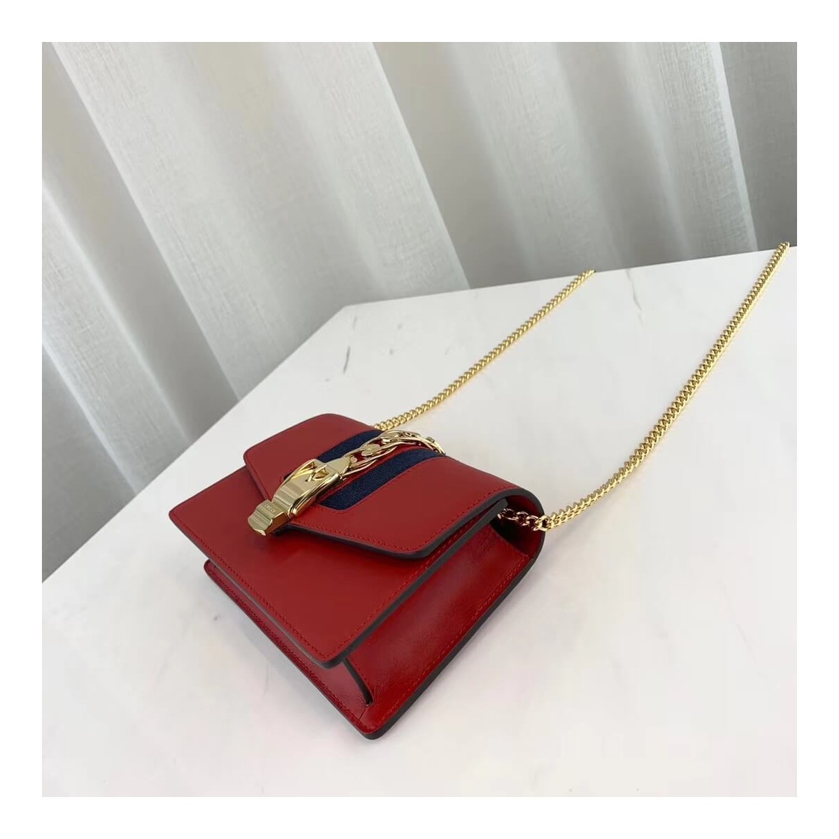 Gucci Sylvie Leather Super Mini Bag 494646