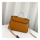 Gucci GG Marmont Small Top Handle Bag 498110 Cognac