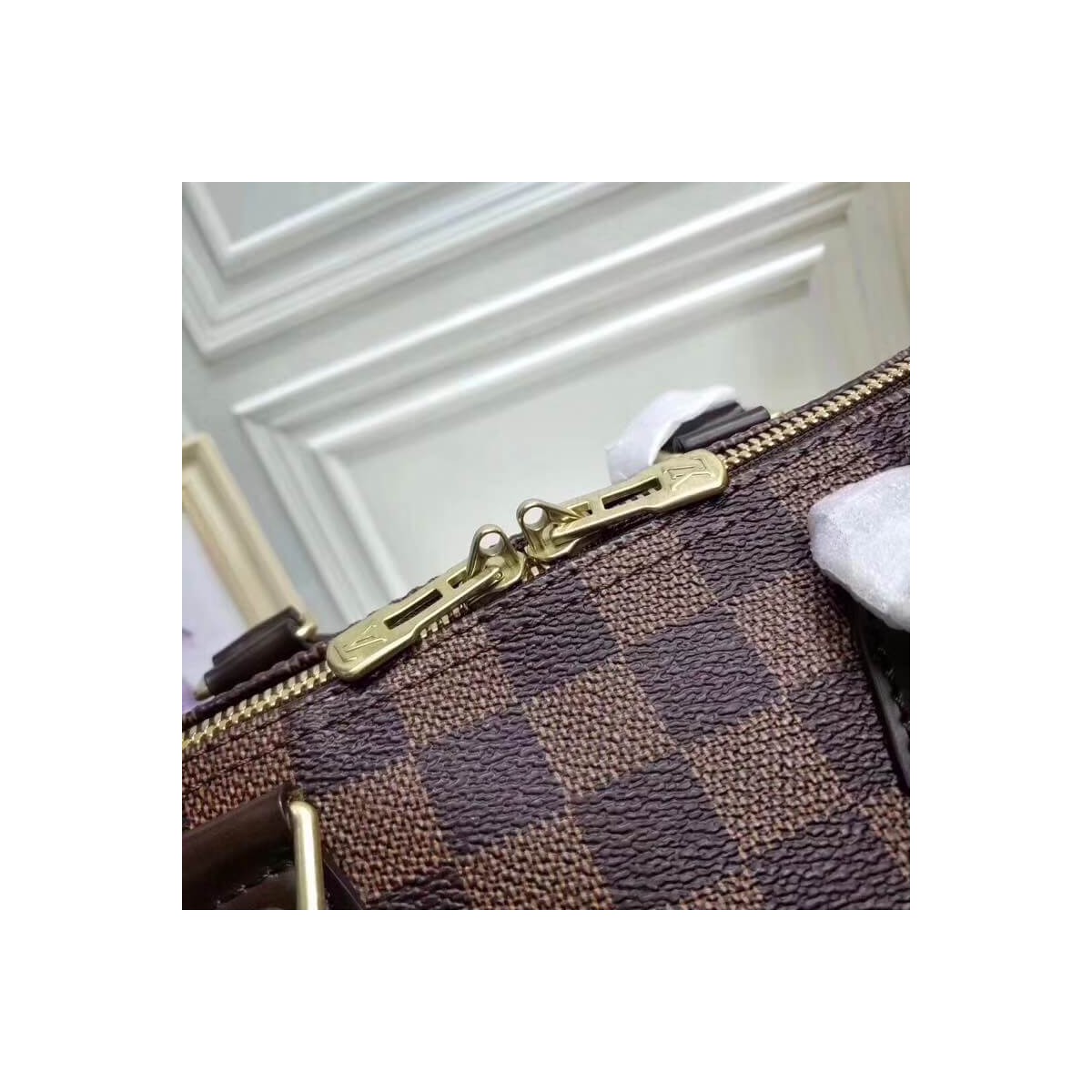 Louis Vuitton Damier Ebene Canvas Speedy Bandouliere 25 N41368