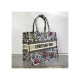 Dior Small Book Tote Multicolor Mille Fleurs Embroidery M1296