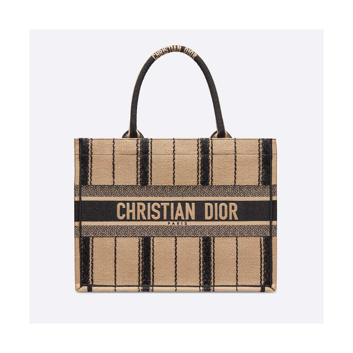 Christian Dior Small Bayadère Embroidered Dior Book Tote M1296