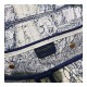 Christian Dior Saddle Bag in Blue Camouflage Embroidery M0446